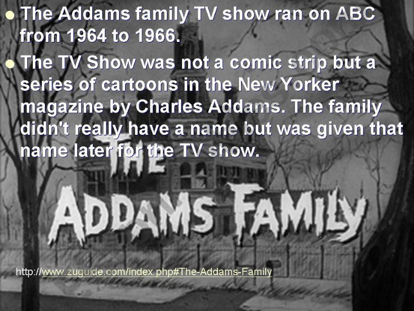 The Addams Family powerpoint