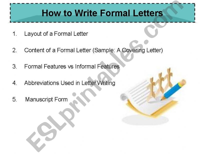 Formal Writing powerpoint
