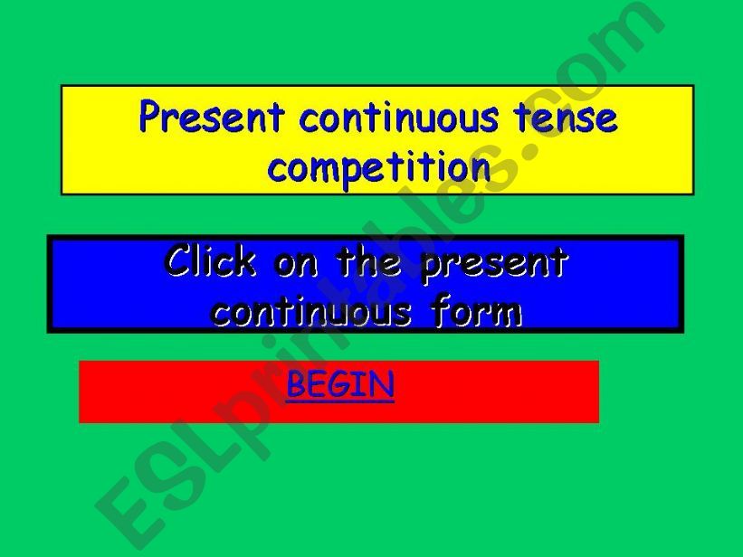 unique ppt on present continuous