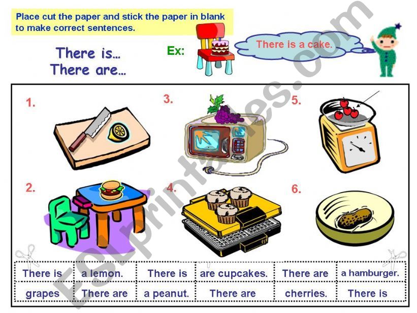 Sentence practice-- There is / There are (page 1)