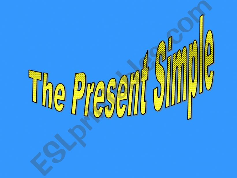The Present Simple powerpoint