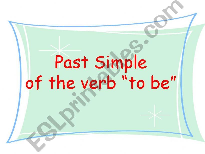Past Simple of the verb 