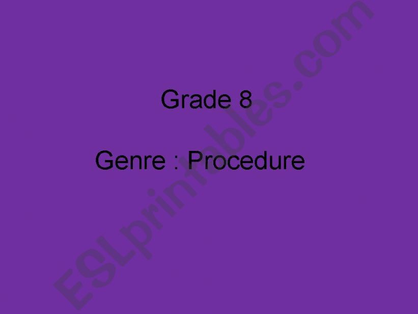 procedure  powerpoint