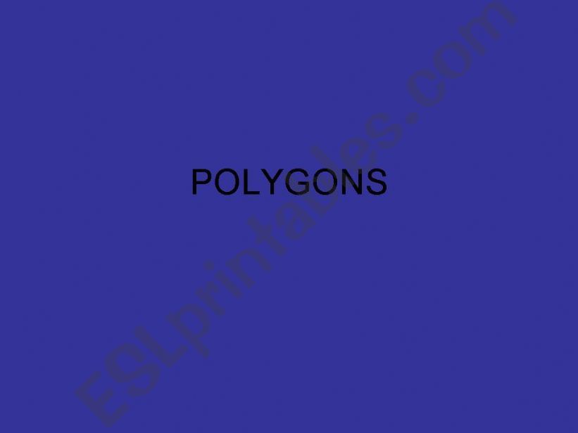 POLYGONS powerpoint