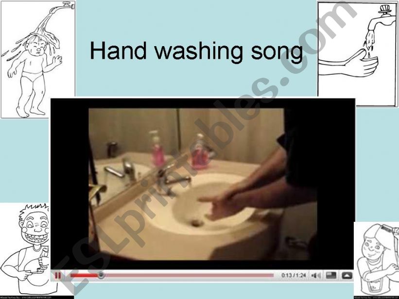 Hand washing song  powerpoint