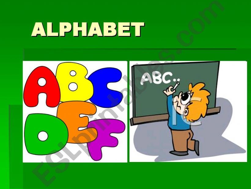 ALPHABET powerpoint