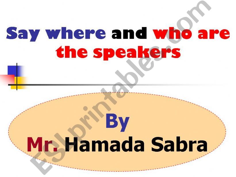 Who are the speakers and where (52) slides