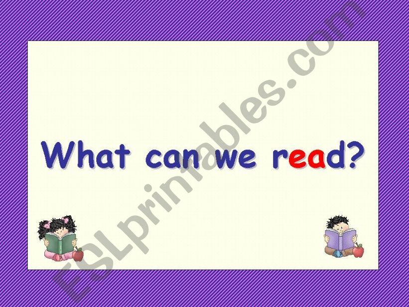what can we read? 1of 5 powerpoint