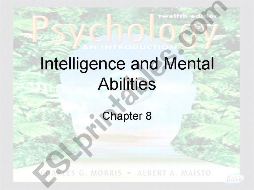 Intelligence and Mental Abilities