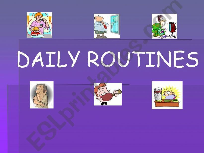 Daily routines powerpoint