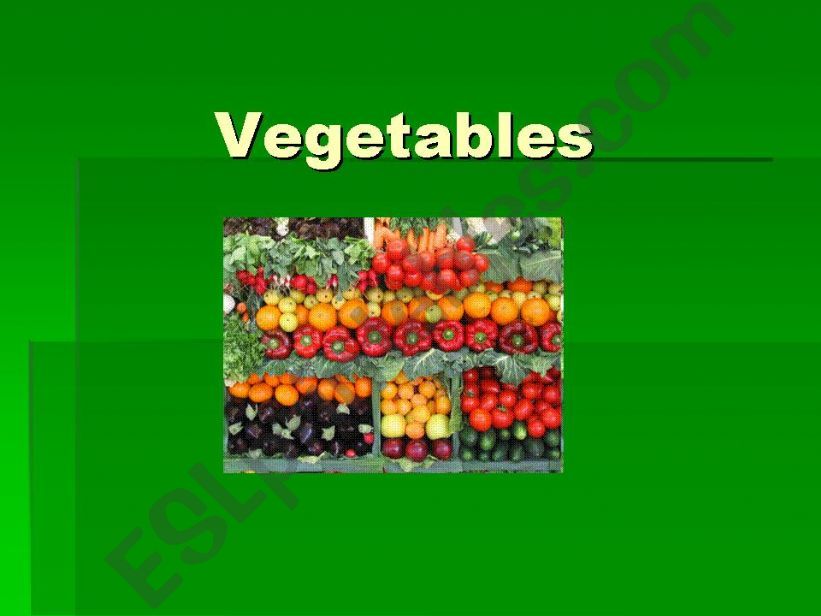 vegetables powerpoint