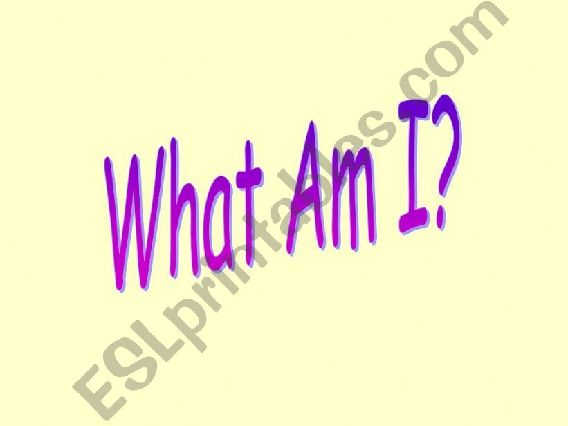 What Am I? (Fruits & Veggies) powerpoint