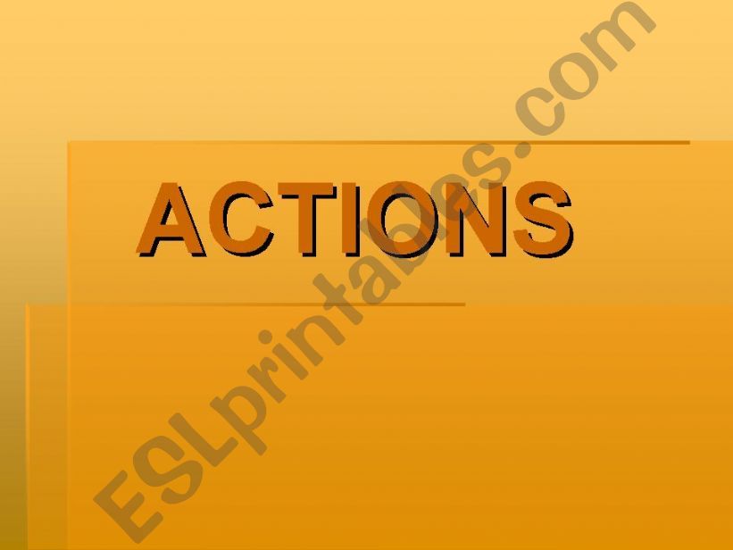basic action verbs  powerpoint