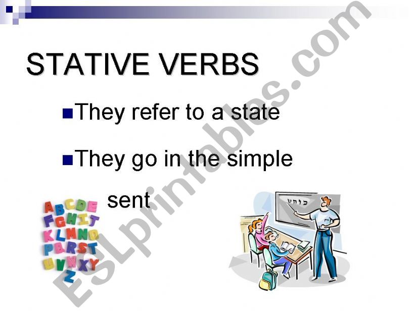 Stative verbs powerpoint