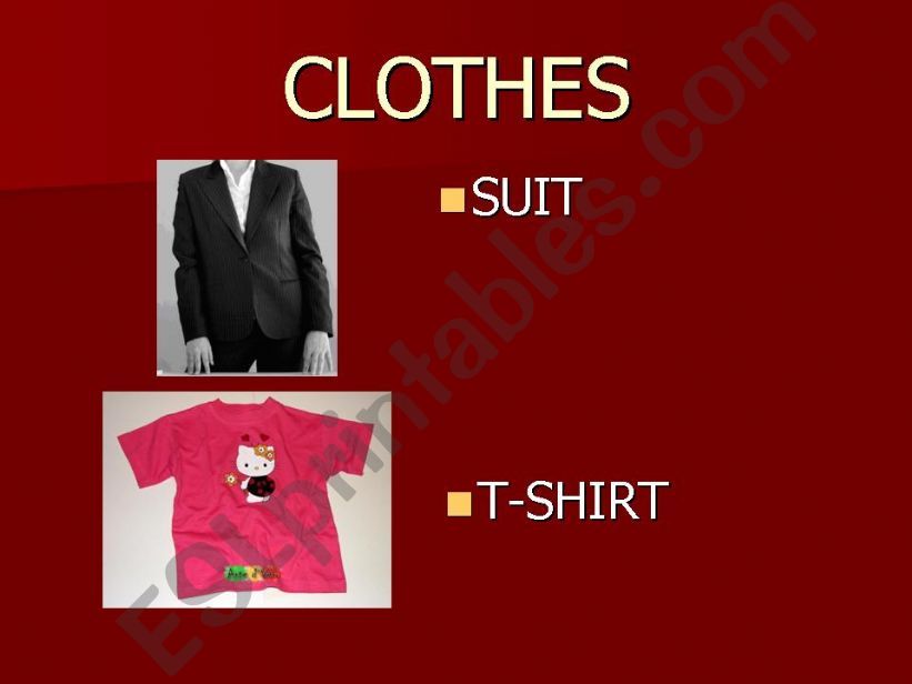 clothes powerpoint