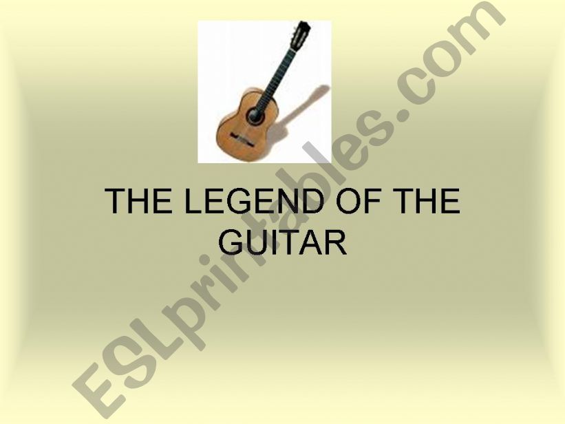 the legend of the guitar powerpoint