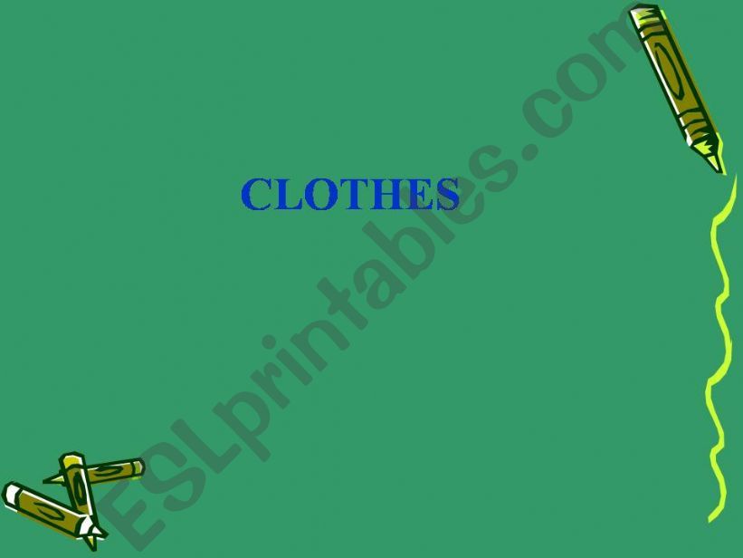 clothes powerpoint