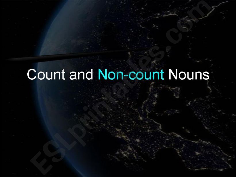Count and noncount nouns powerpoint