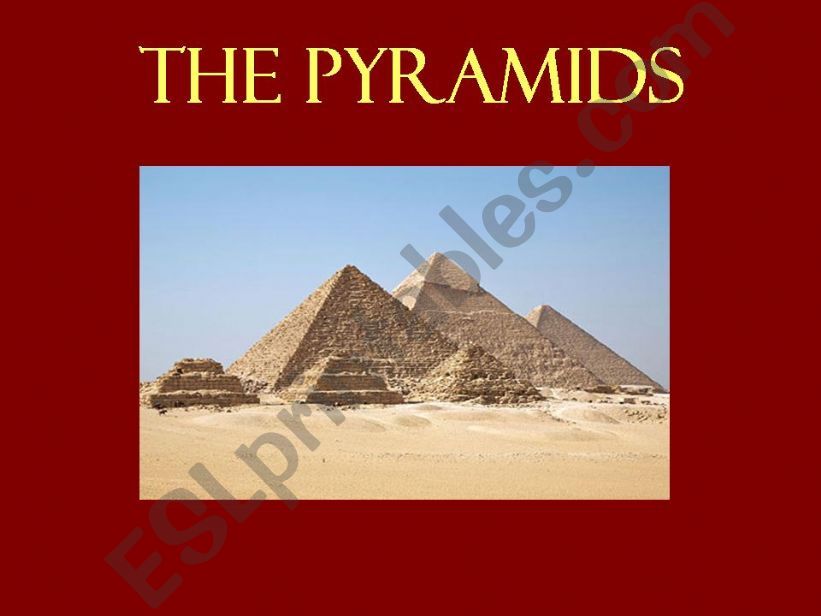 The pyramids and mummies powerpoint