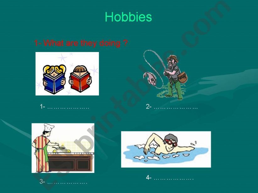 hobbies ( part 1 ) powerpoint