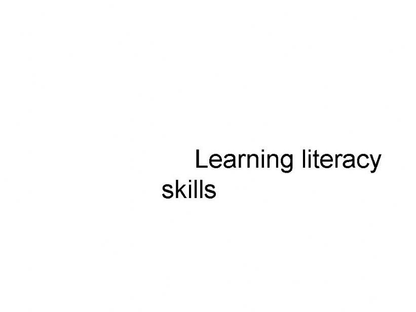 literacy skill  powerpoint