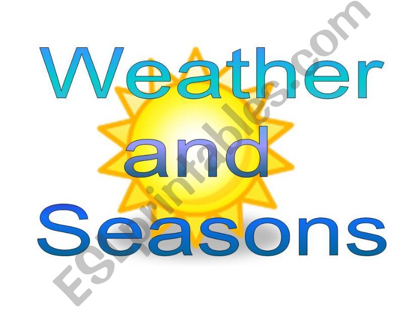 Weather and Seasons powerpoint