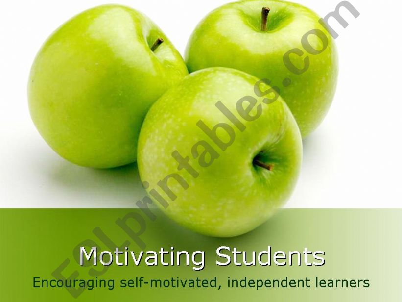Motivating Students powerpoint