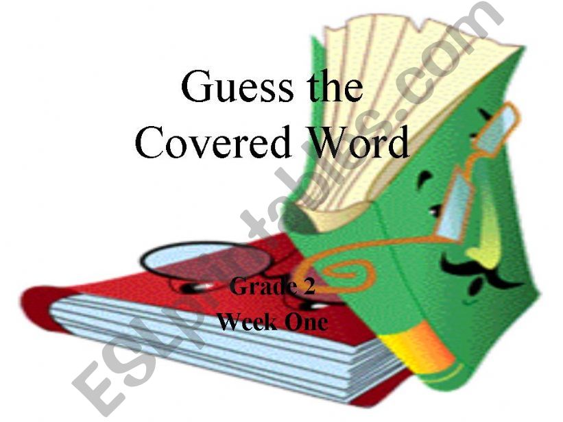 Guess the covered word powerpoint