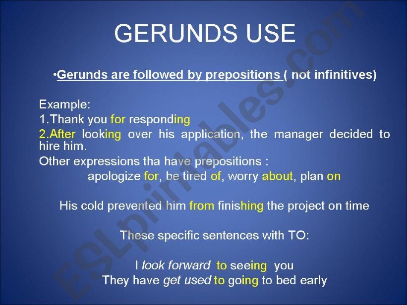 Gerunds, Infinitive Use and Parallel Structure