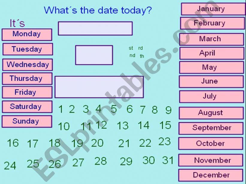 The date I powerpoint