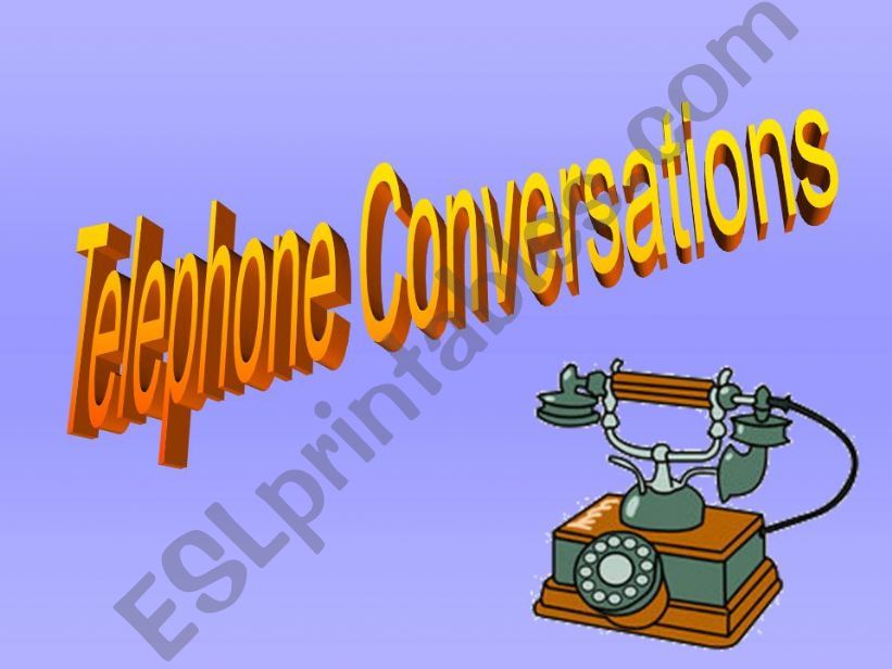 Telephone Conversation powerpoint