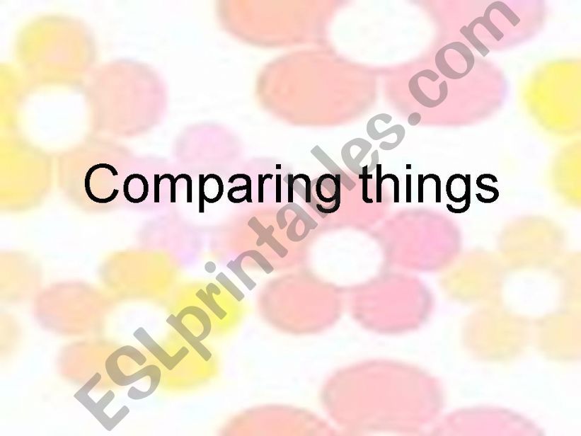 comparing things powerpoint