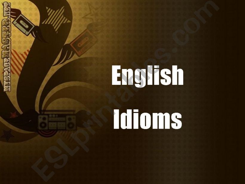 english idioms powerpoint