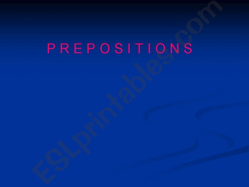 Prepositions powerpoint