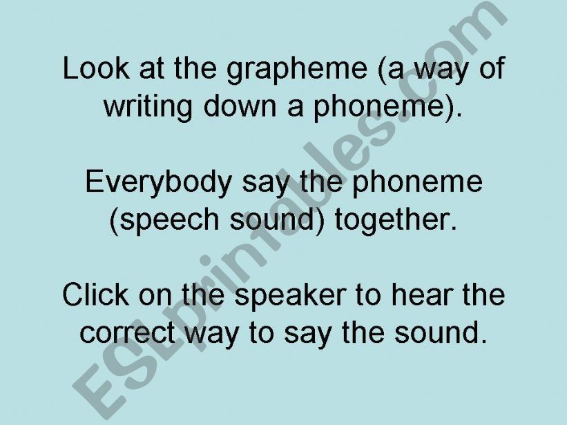 Grapheme Phoneme powerpoint powerpoint
