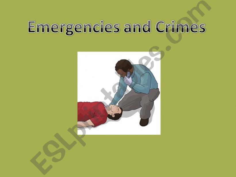 Emergency Situations powerpoint