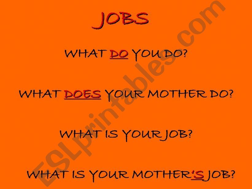 JOBS  powerpoint