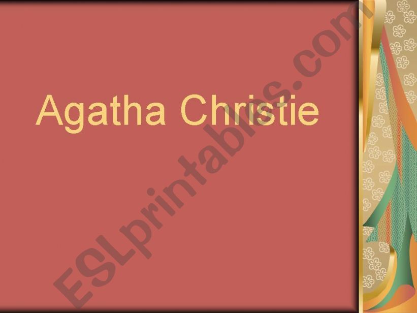 agatha christie powerpoint