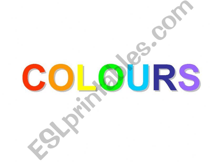 COLOURS powerpoint