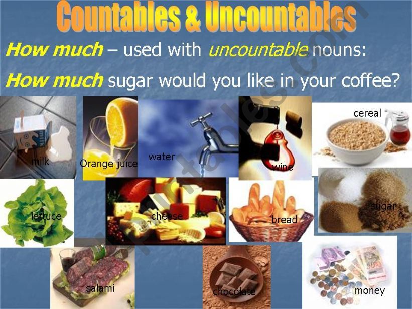 Countables and Uncountables powerpoint