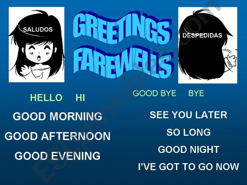 greetings and farewells powerpoint