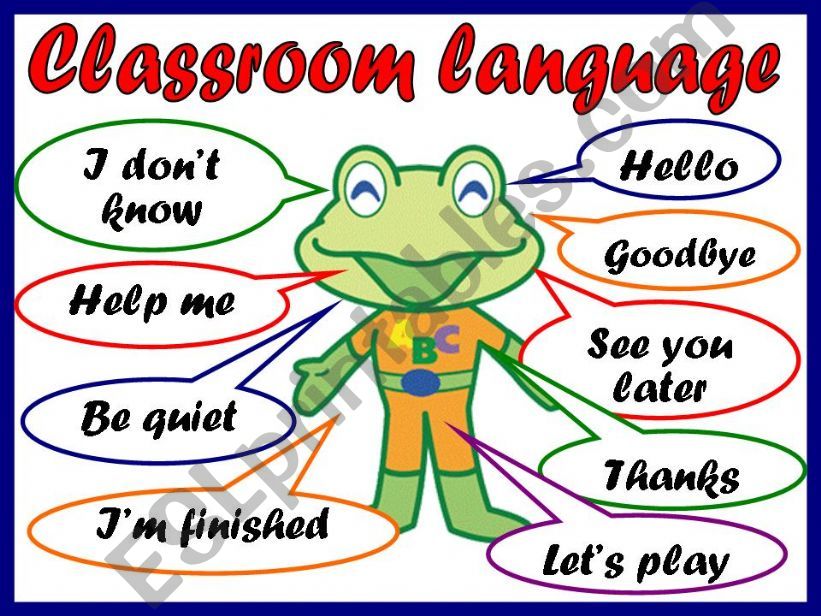 CLASSROOM LANGUAGE - GAME powerpoint