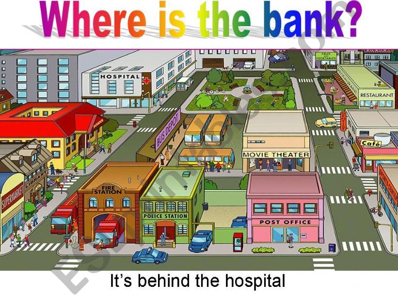 Where is the bank? powerpoint