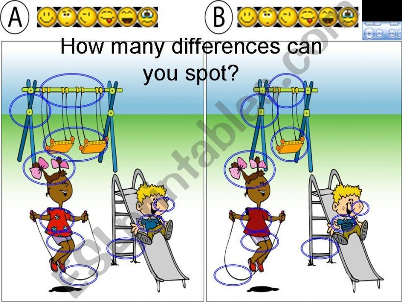 find out the differences powerpoint