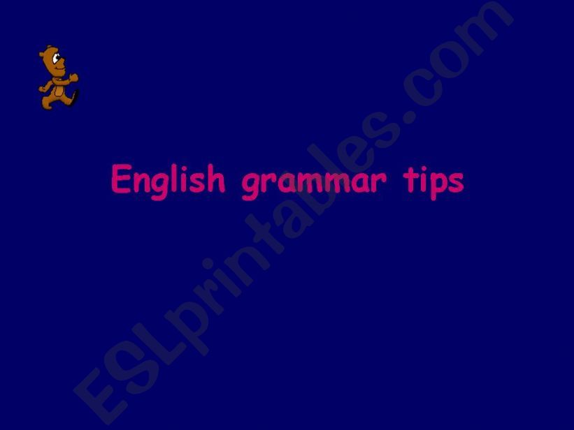 english grammar tips  lesson !