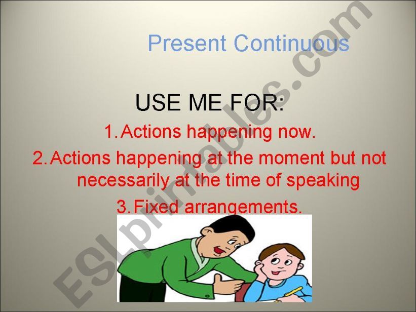The Present Simple vs the Present Continuous Part 2