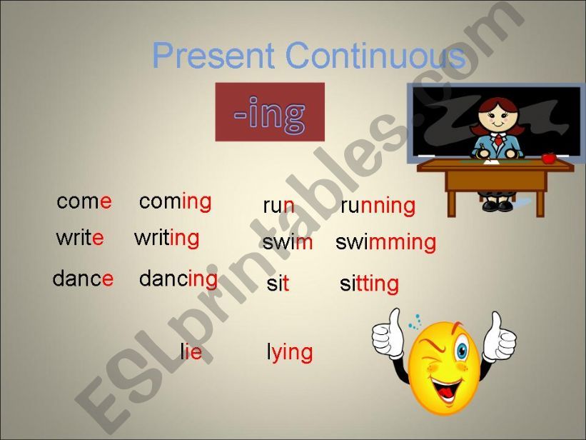 The Present Simple vs The present continuous Part 3