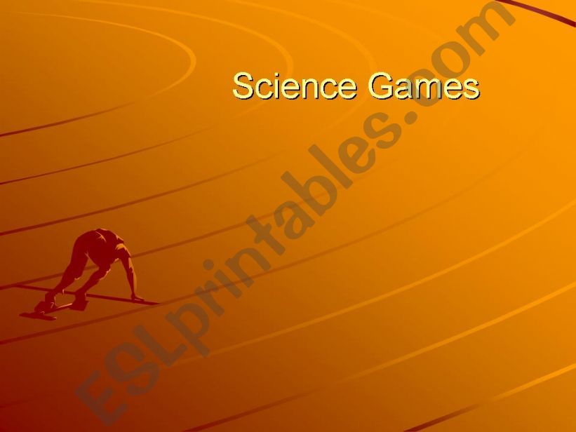 Science Games powerpoint