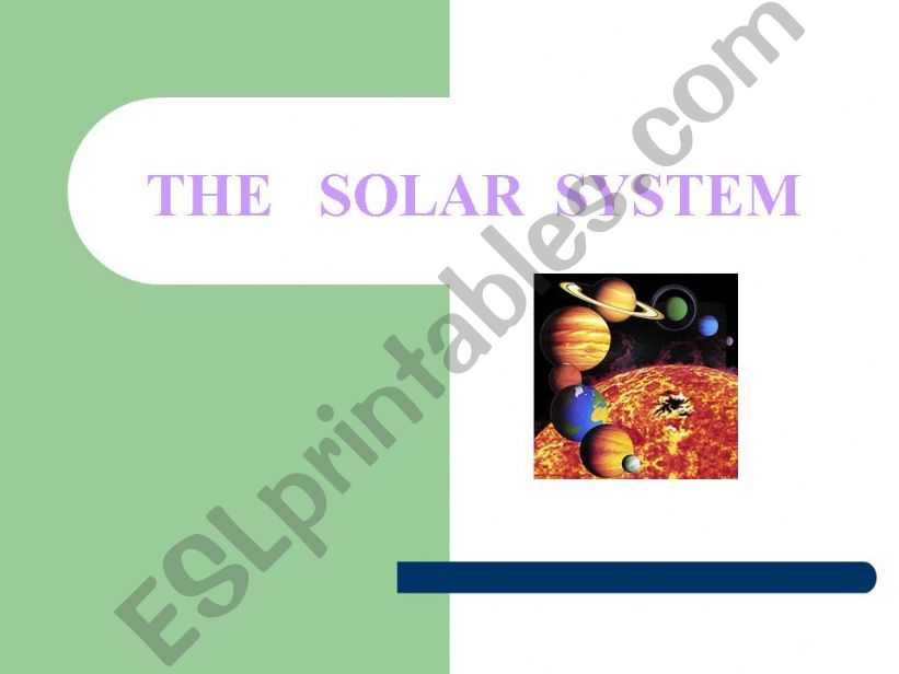 The Solar System powerpoint