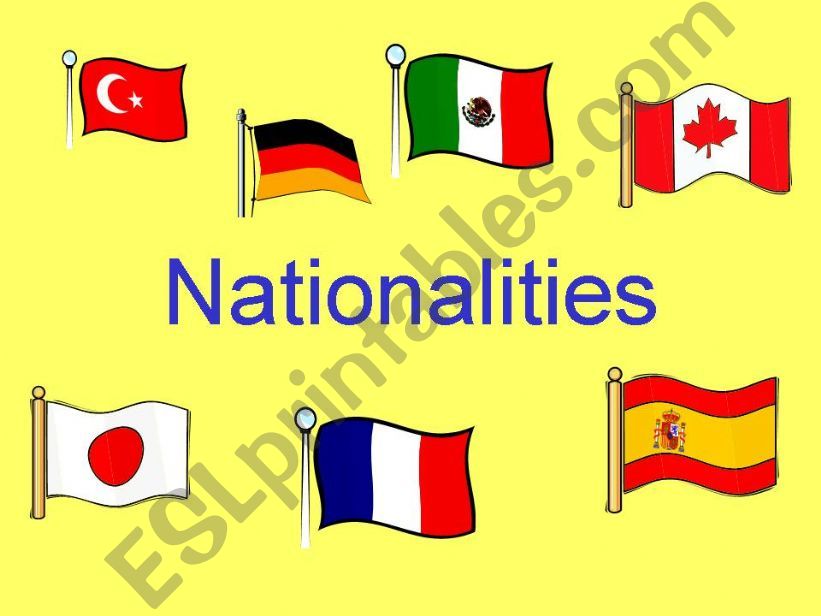 Nationalities powerpoint